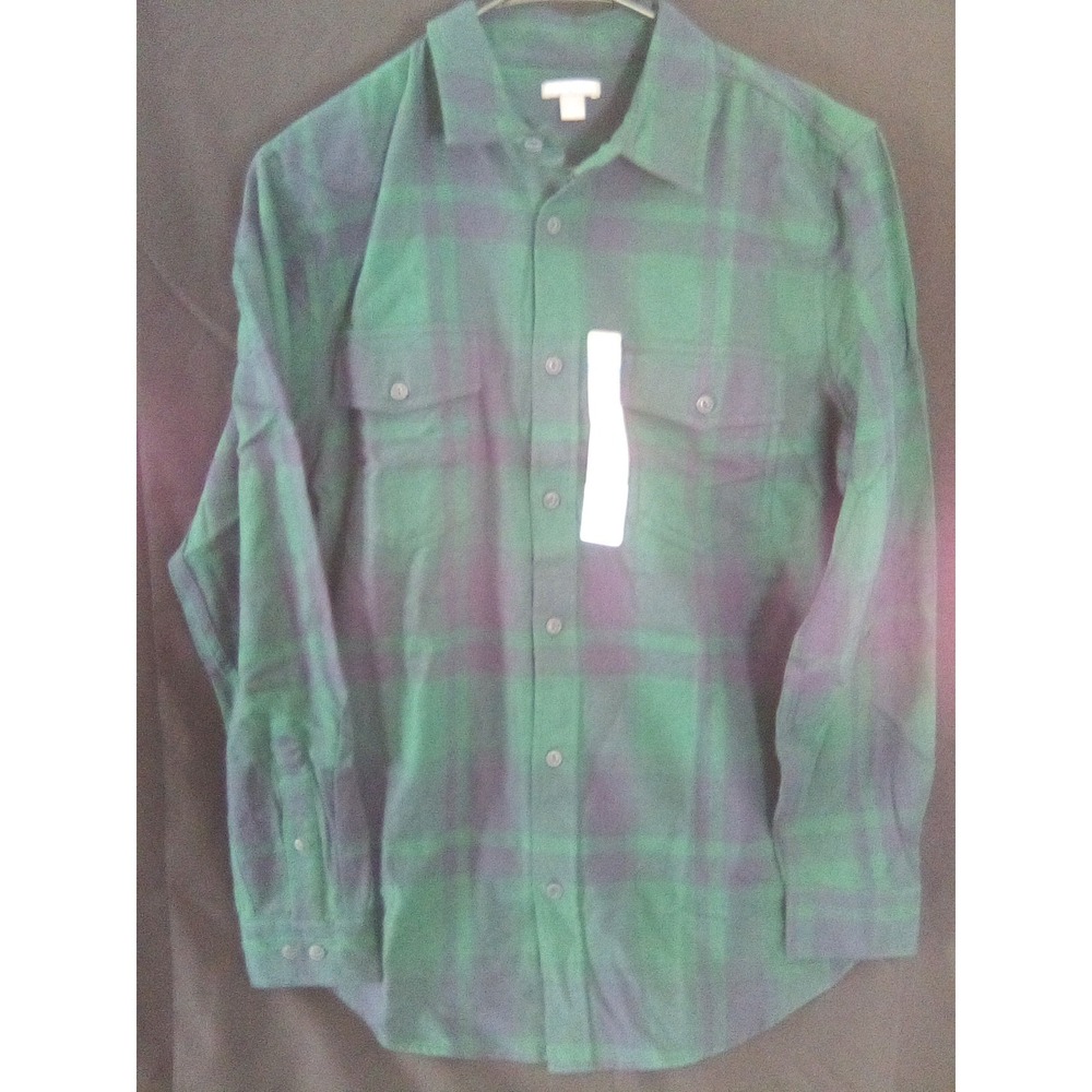Falls Creek Mens Blue/Green Flannel Size (Med)